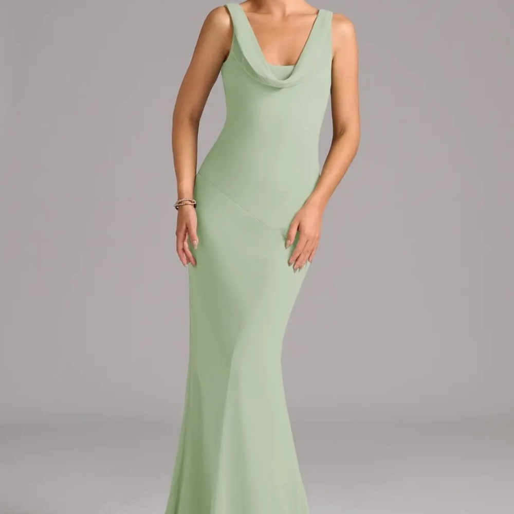 Azazie Mermaid Pleated Chiffon Dress